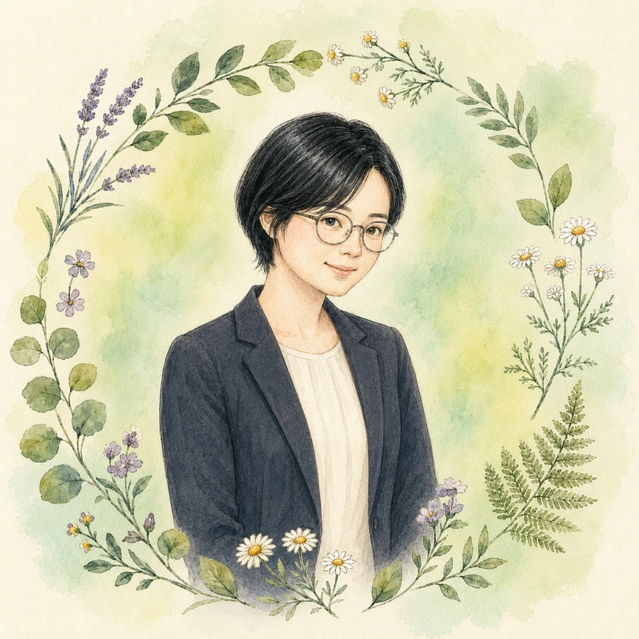 堂山樹のプロフィールイラスト